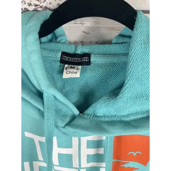 The Birth Place Sweatshirt Set Men's Medium Hoodie Joggers 24/7 365 USA - Picture 3 of 13